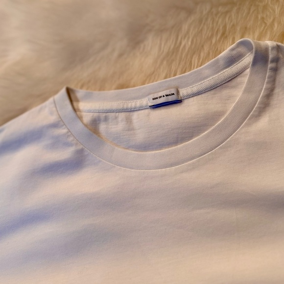 Son of a Tailor White cotton T-SHIRT - Picture 2 of 4